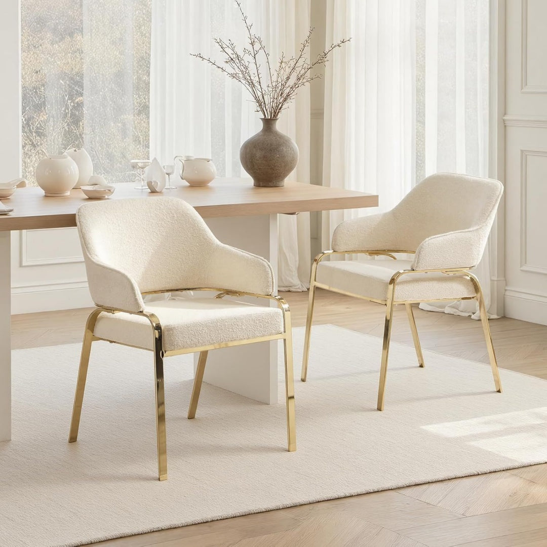 Arredo per soggiorno Sedie Sala Pranzo Gambe Metallo bianco