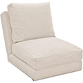 Seduta imbottita regolabile pieghevole beige