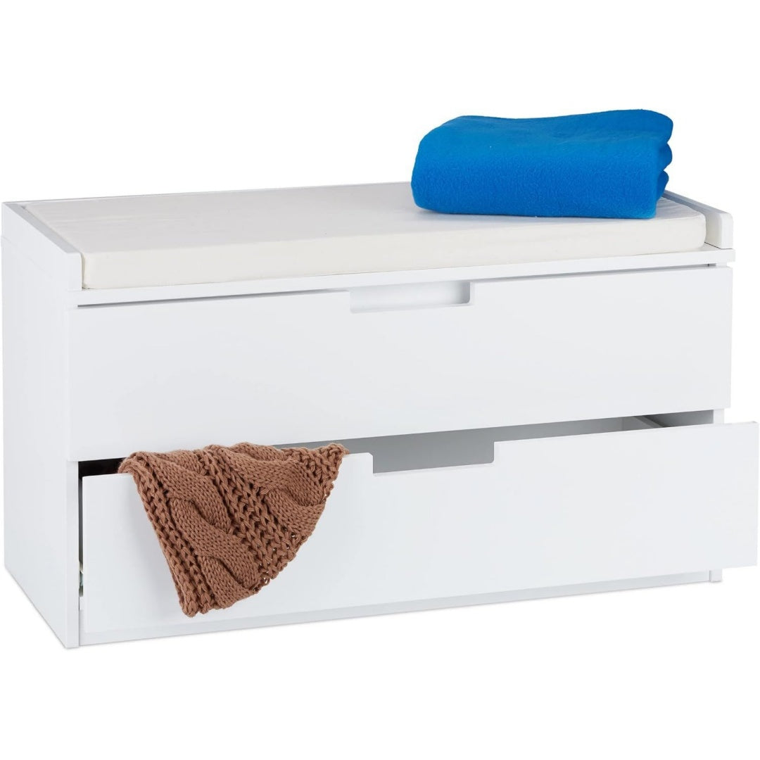 Panche contenitore con vano contenitore bianco