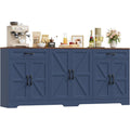 Credenza da soggiorno nero regolabile