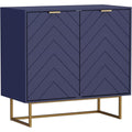 Madia contenitore regolabile in MDF blu