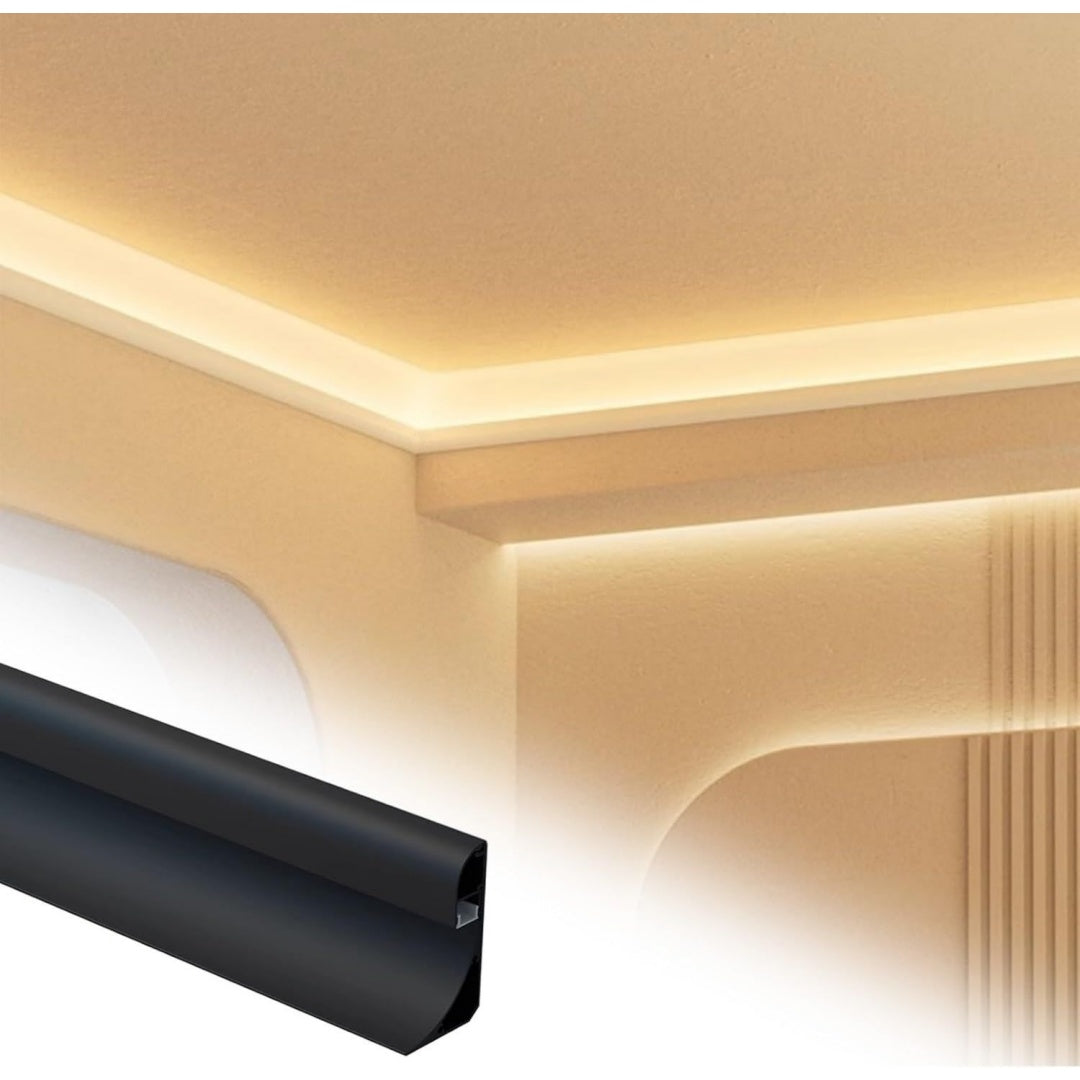 Arredo per soggiorno Cornice Decorativa soffitto, Moderna Cornice nero
