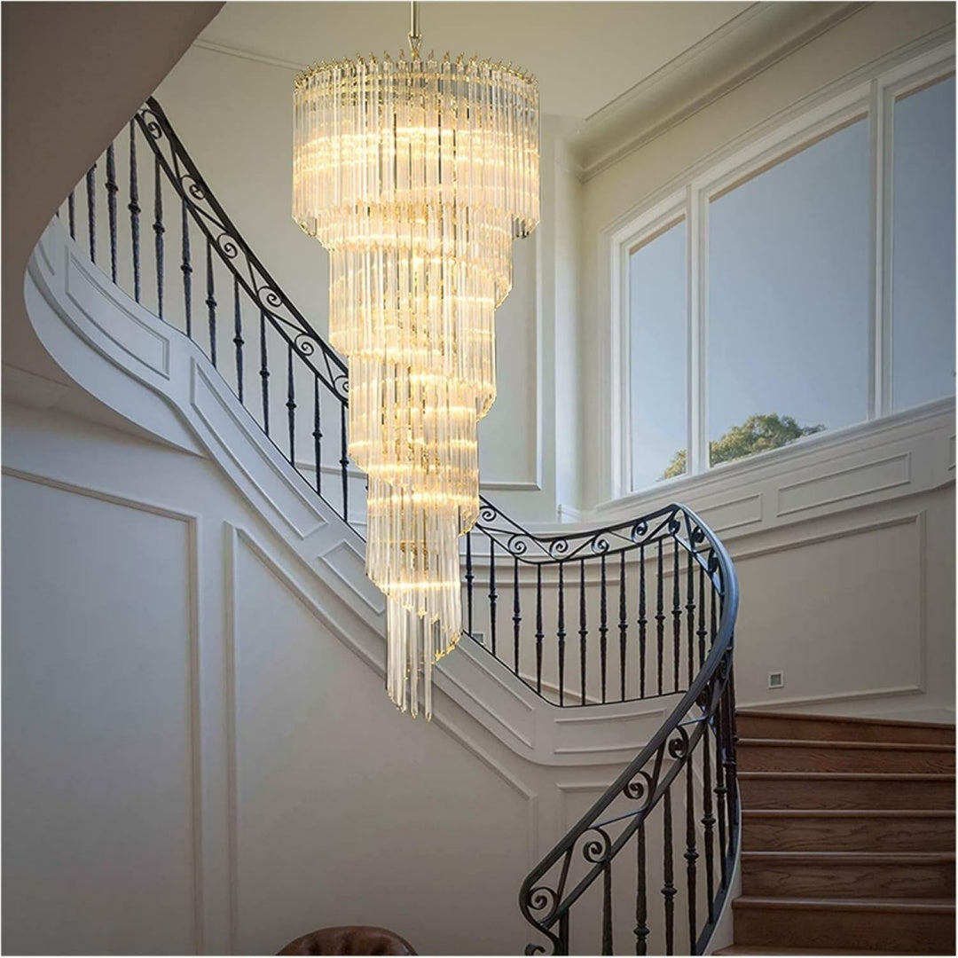 Lampade a sospensione con illuminazione LED struttura in acciaio naturale