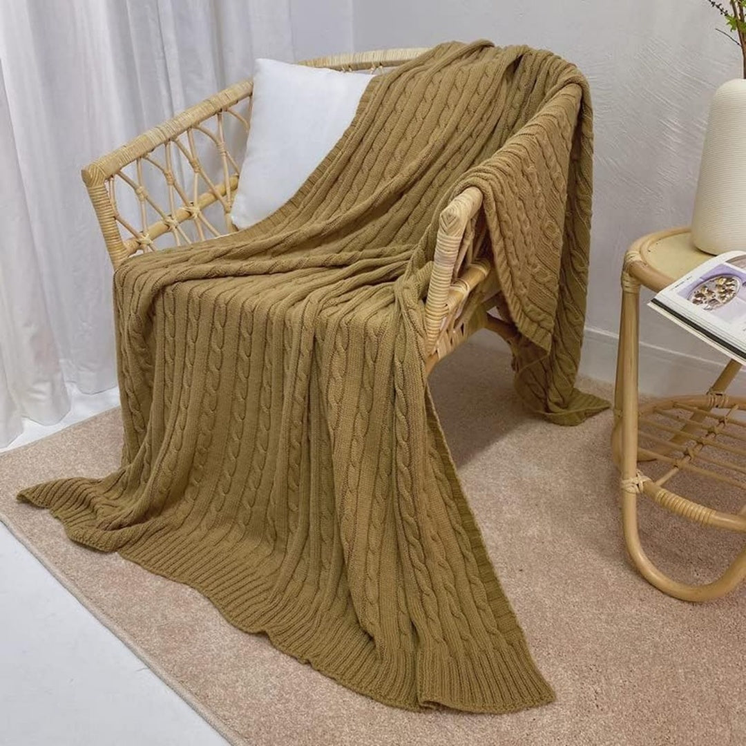Divano confortevole Tappetino picnic viaggio Coperta divano, nero