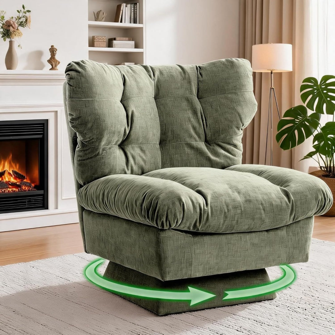Arredo per soggiorno girevole verde