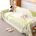 Divano da soggiorno Coperta Grande Divano Nappe Linee nero