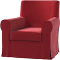 Poltrona da soggiorno rosso rivestimento in tessuto